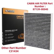 CHARCOAL CABIN AIR FILTER For 2016 - 2020 LEXUS RX350 RX450h Replace Direct Fit