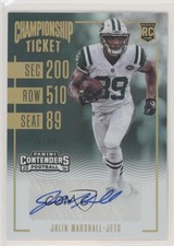 2016 Panini Contenders Championship Ticket 56/99 Jalin Marshall #154 Auto 0v0