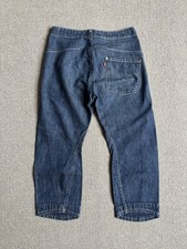 Levi’s Engineered Jeans Women’s Blue Denim Cropped Shorts Capri Y2K Baggy 28”W