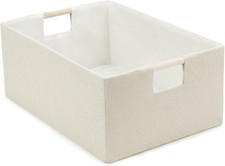 Foldable Fabric Storage Basket Shelves Linen Decorative Storage Bin