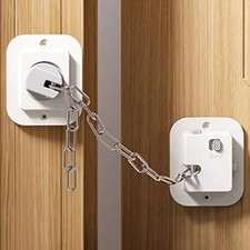 Child Proof Door Lock, Adjustable Latch, 1 Pack 1Pack