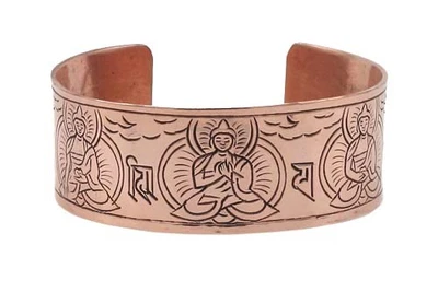 Dhyani Buddhas Armreif aus Kupfer 102264 - Bild 1 von 4
