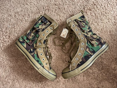CONVERSE CHUCK TAYLOR CT ALL STAR [1X976] Pockets MB XHI GREEN Camo BOOTS  BNWOB