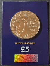 2017 King Canute 5 pound coin Brilliant Uncirculated UK. LotBU90 - Available on eBay