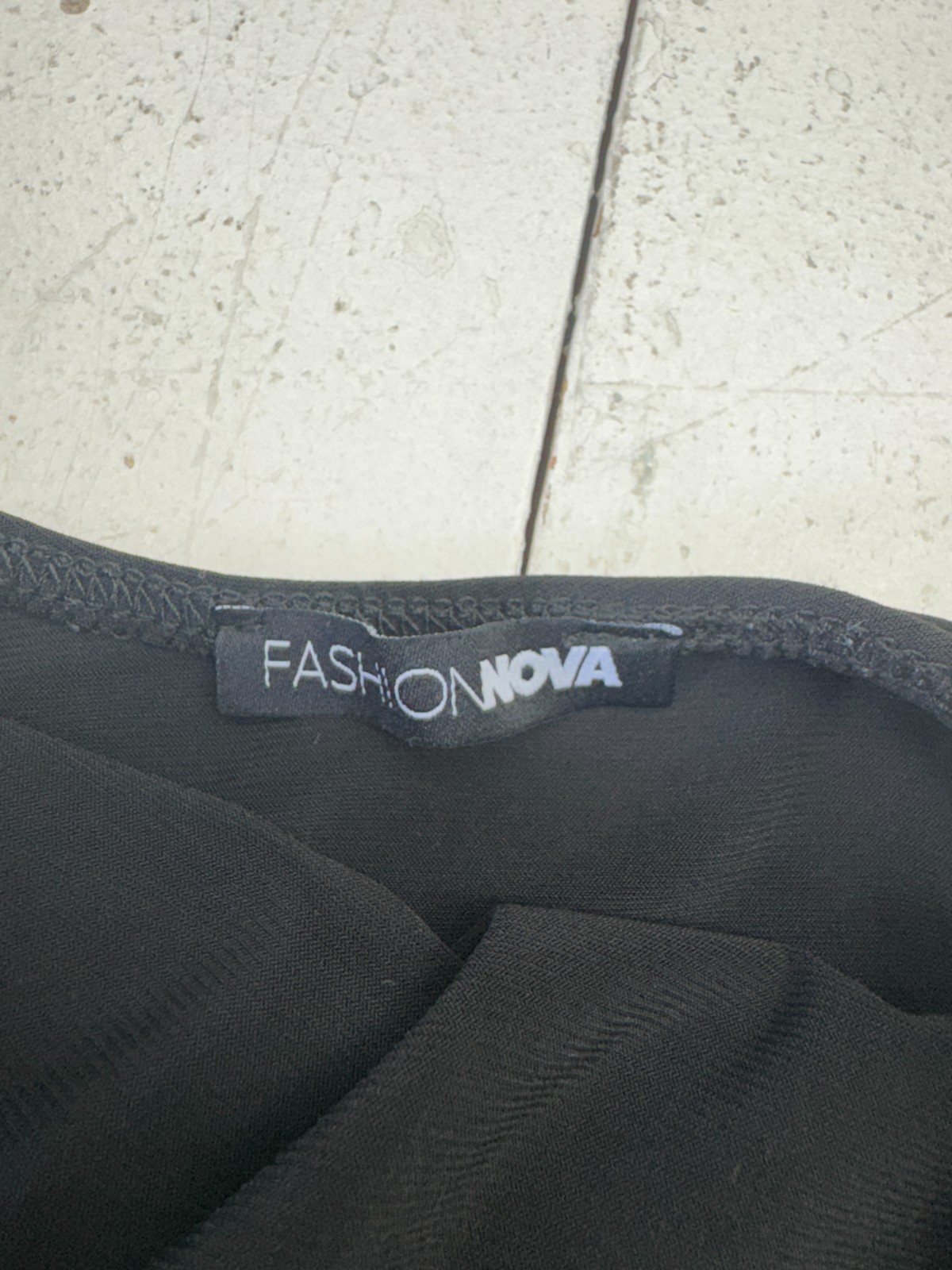 Fashion Nova Solid Black Spaghetti Strap Side Sli… - image 3