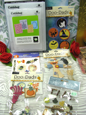 HALLOWEEN Embossing Folders Lot, Cuttlebug, Set of 4, Sizzix, Provo Craft, NEW!