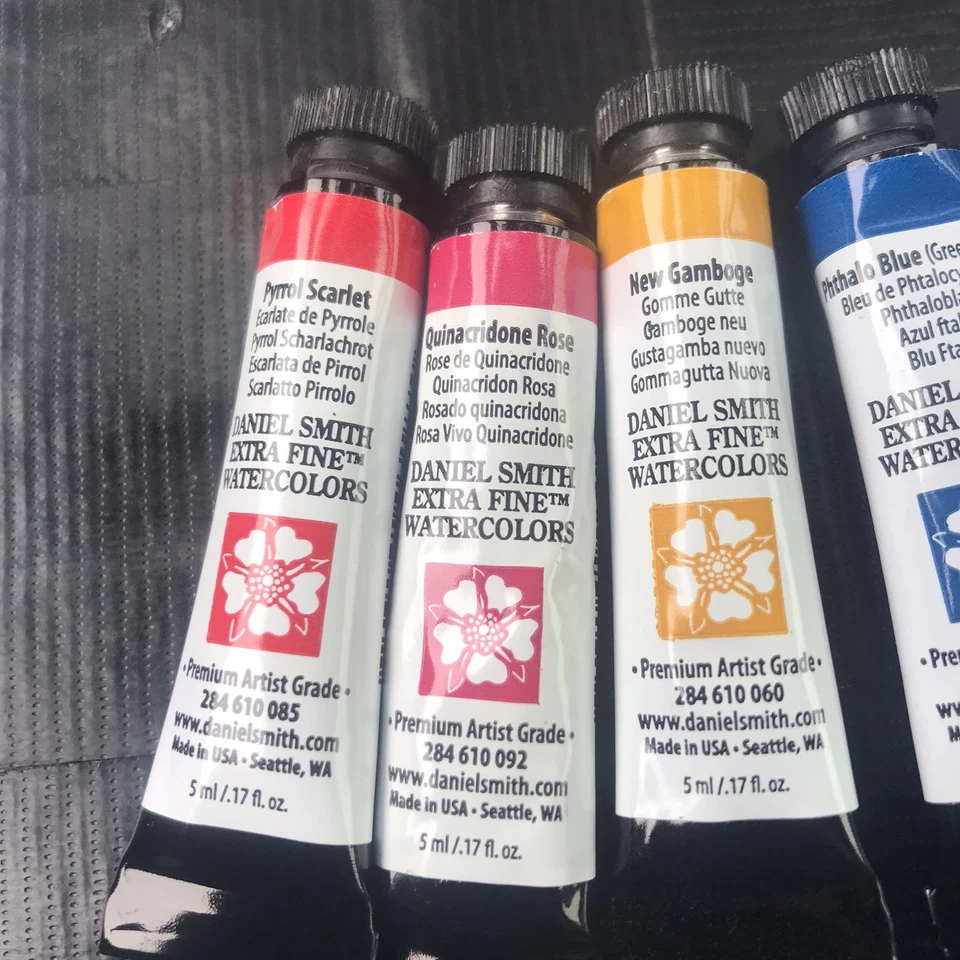 Daniel Smith Extra Fine 6 pack 5ml Paint Tubes Watercolor Essentials Set NEW - Image 3 of 4