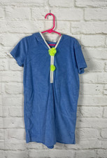 CREWCUTS Girls Blue Short Sleeve Swim Coverup Size 6