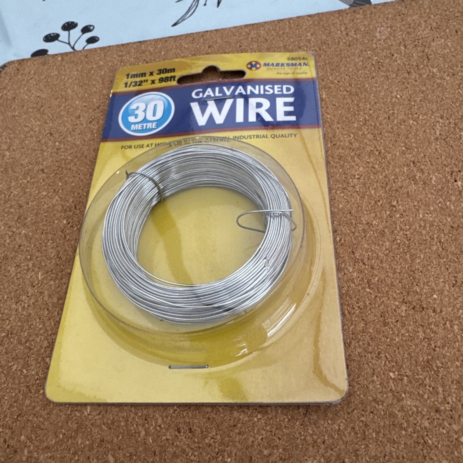1mm Galvanised Garden Gardening Craft Wire x 30 Metres