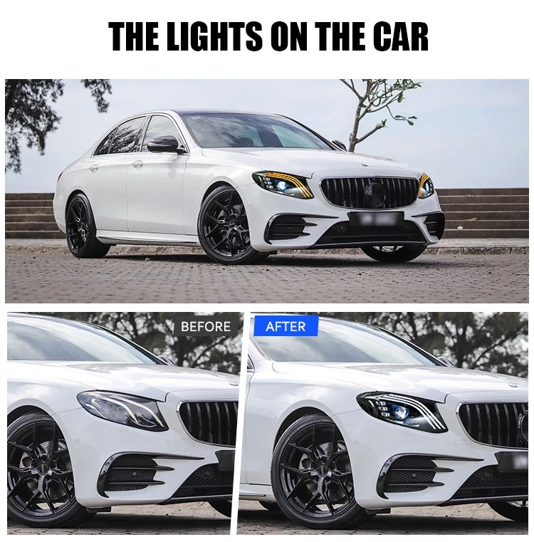 Faros LED aptos para Mercedes Benz Clase E W213 E200 E260 E300 E350 2016-2021 Foto 3 de 4