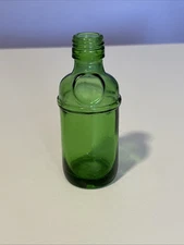 Vintage Charles Tanqueray & Colt Miniature Bottle Emerald Green 3.5" Tall