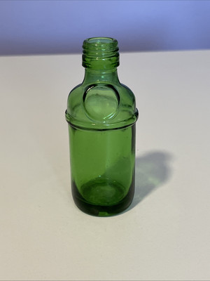 Vintage Charles Tanqueray & Colt Miniature Bottle Emerald Green 3.5'' Tall