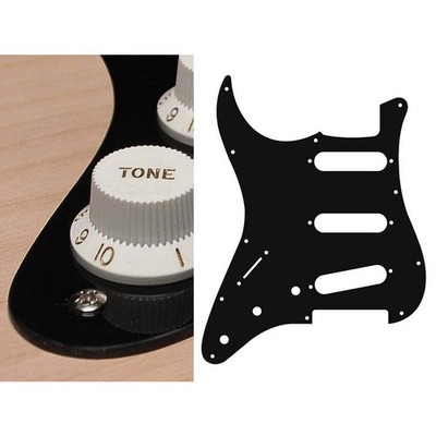 Pickguard Boston SL-113-B 1-Ply ST-Style Black Lefthand Schlagbrett Gitarre NEU