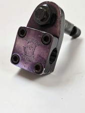 1980s Tuf Neck Pro Model Drunk Tiger Stamp Stem 1" Black OG Old School BMX