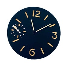 Orange Luminous Watch Dial With Watch Hands For ETA 6497 ST3600 Movement
