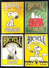 Bicycle Peanuts Snoopy 4-deck bundle playing cards