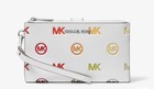 michael kors jetset rainbow logo embossed wristlet — photo 8