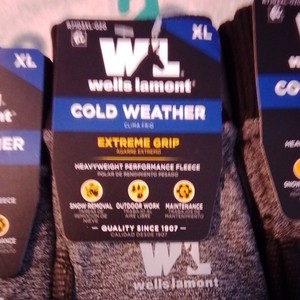 Wells Lamont Cold Weather Extreme Grip XL Work Gloves, Gray, 3 Pairs