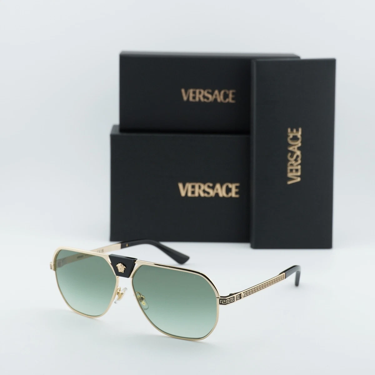 Versace MOD 2162 1252/33 Gold‎ Aviator Sunglasses Made in Italy Versace 2236 1002/87 Sunglasses - US main image 4
