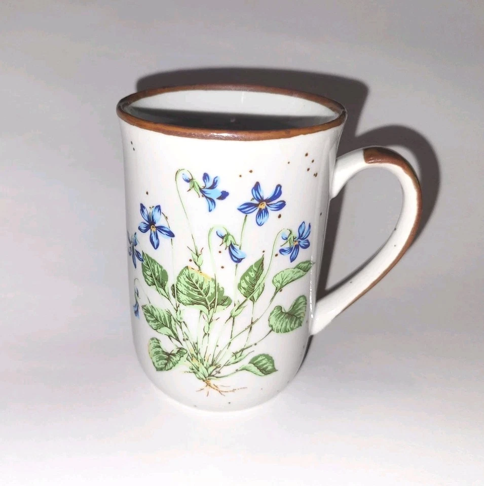 Vintage Takahashi Wildflower Japan Stoneware Speckled Coffee Mug Tea Cup Set Lot - Image 3 of 4