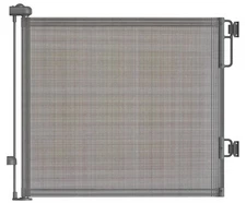 Cumbor Baby Safety Retractable Mesh Gate Indoor Outdoor up to 55"x 34", Gray