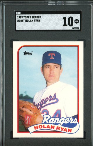 1989 Topps gehandelt Nolan Ryan #106T SGC 10 EDELSTEINE NEUWERTIG frisch bewertet - schön! - Bild 6 von 17