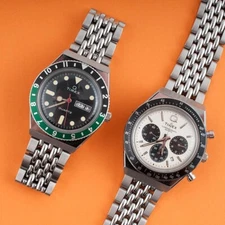 Q Timex Beads of Rice Watch Bracelet M79 GMT Chronograph 18mm Strap Band AE1200