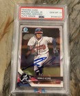 2018 Bowman Chrome bcp1 Ronald Acuna Jr. Rookie PSA/DNA GEM MT 10 Auto Graded