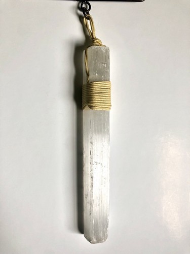 NUOVO! GeoCentral SELENITE PURA DOPPIO TRIANGOLO metallo mobile/acchiappasole — 17x4" - Foto 4 di 11