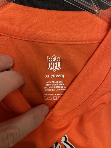 NEW! Authentic NFL-Team-Apparel size BOYS XL AJ GREEN #18 Jersey Bengals - Picture 4 of 6