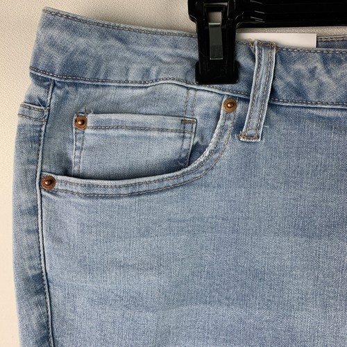 True Craft Jeans Skinny Blue Medium Wash 5-Pockets Zip Fly Button Sz 24W NEW - Picture 5 of 11