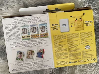 Fujifilm Cheki Printer Instax Mini Link with Pokemon Silicon Case