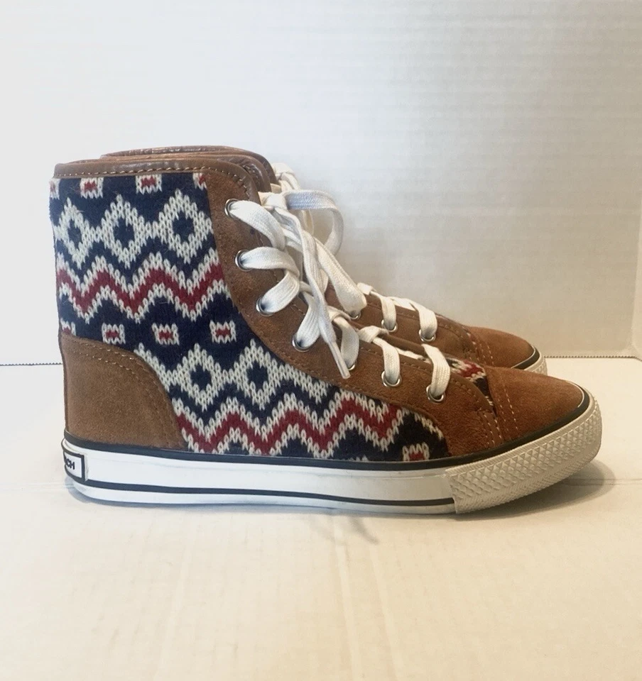 Zapatillas altas Tory Burch Noah tostadas talla 5,5 Foto 4 de 4