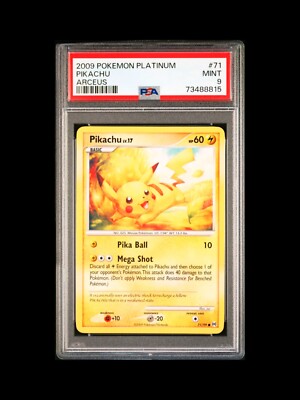 PSA 9 MINT Pikachu 71/99 Platinum Arceus Pokemon Card CGC Non Holo