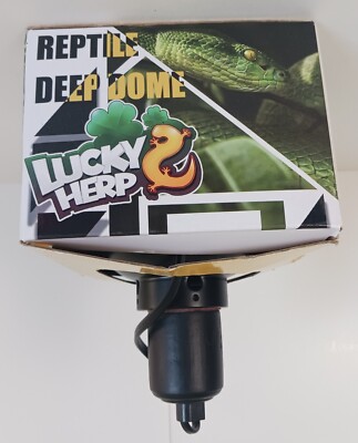 LUCKY HERP Aluminum 5.5inch Deep Dome Reptile Light Fixture Reptile Heat Lamp