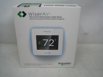 wiser air smart thermostat complete w/ original box a/c heat digital schneider