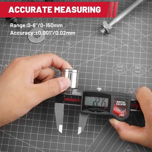 Stainless Steel Electronic LCD Digital RulerI P67 Digital Caliper Measuring Tool - Picture 6 of 8