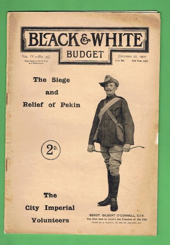 #T83. NINE(9) 1900 ISSUES OF BLACK & WHITE BUDGET MAGAZINE - BOER & CHINESE WARS - Picture 4 of 12