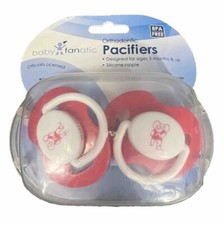 2-Pack Alabama Crimson Tide Fanatic Pink Orthodontic Pacifiers New