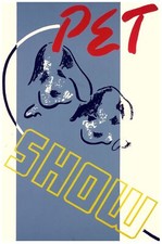 Decoration Poster.Room Interior art design.Pet show.Puppies dog.7465