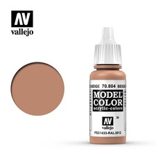 VALLEJO MODEL COLOR 036 BEIGE RED 70804 (FS31433/RAL3012) 17ml (Acrylic Paint)