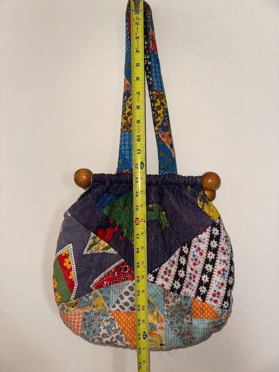 Handcrafted Vintage Patchwork Ba - image 6