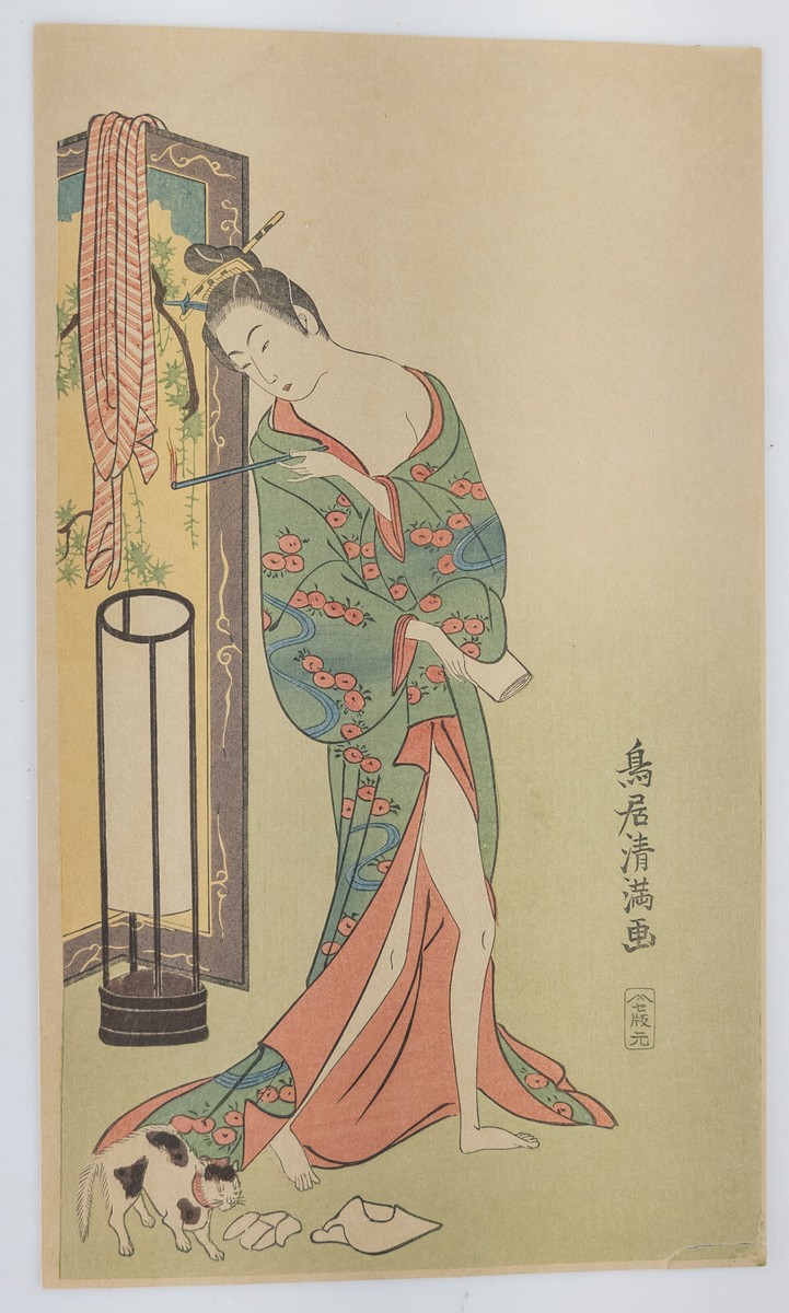 在外秘宝 Ukiyo-e Prints Antique Japanese Ukiyo-e Woodblock Print Attributed to Torii