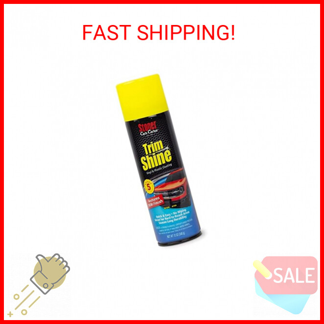 Stoner Car Care 91034 12Ounce Trim Shine Protectant Aerosol Restores