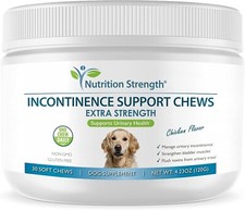Dog Incontinence Support, Extra Strength Supplement for Dog Bladder 30 Chews