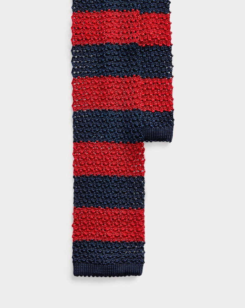 Мужской шелковый галстук Polo Ralph Lauren в полоску темно-синий Один размер 95 долларов 16290₽