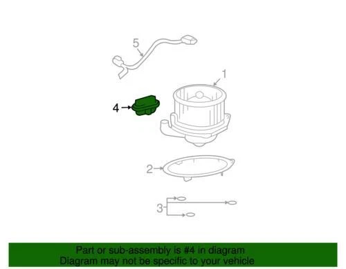 Resistencia de motor soplador de calefacción y aire acondicionado Pontiac Vibe genuino GM 2003-2008 88973260 Foto 2 de 2