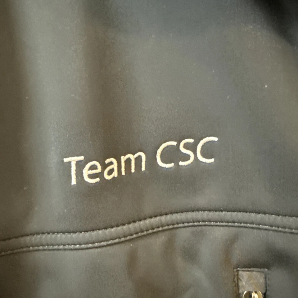 Descente Winter Softshell Jacket -Team CSC - Riis Cycling - Men's Medium - Black - Image 3 of 4