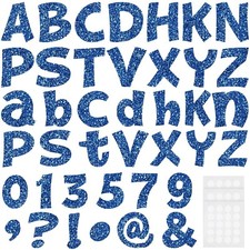 Colarr 216 Pcs Glitter Bulletin Board Letters for Classroom Numbers Alphabet ...