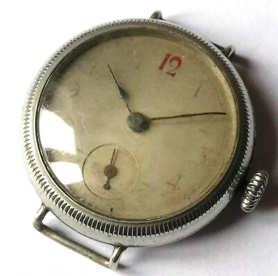 RARE WORKING BORGEL WW1 TRENCH WATCH MILITARY